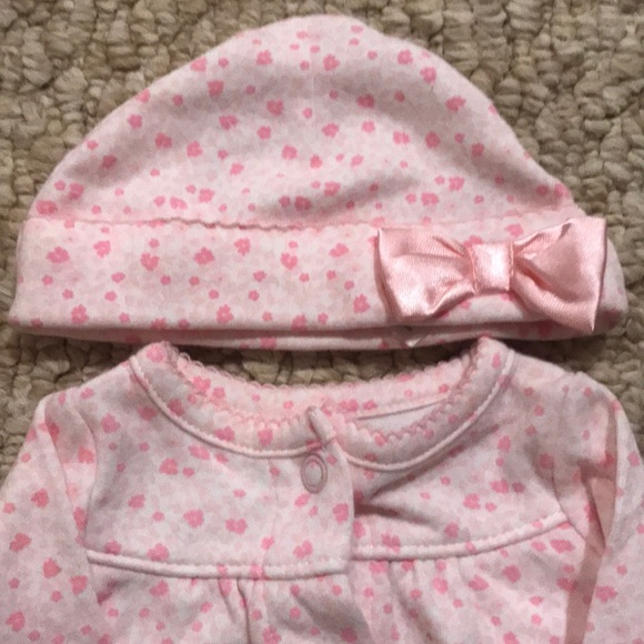 Carter’s Pink Bow Preemie Baby Converter Gown - Picture 4 of 7